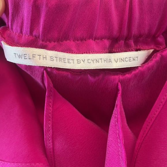 Twelfth Street by Cynthia Vincent Hot Pink Ruffle Mini Dress - Picture 4 of 4